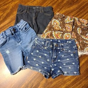 Lot of 2T/3T Girls Denim Shorts